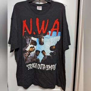 Hanes Black N.W.A Graphic Tee